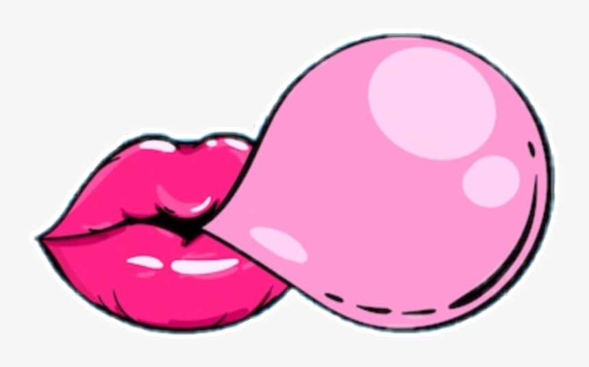 #text #textbubble #gum #bubbles #lips #popart #comics - Bubble Gum Pop Art Png, Transparent Png, Free Download