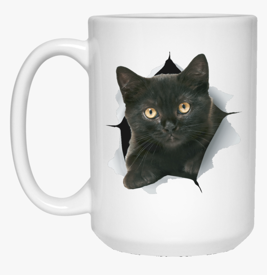 Black Kitten Drinkware"
 Class= - Batman Mug White, HD Png Download, Free Download