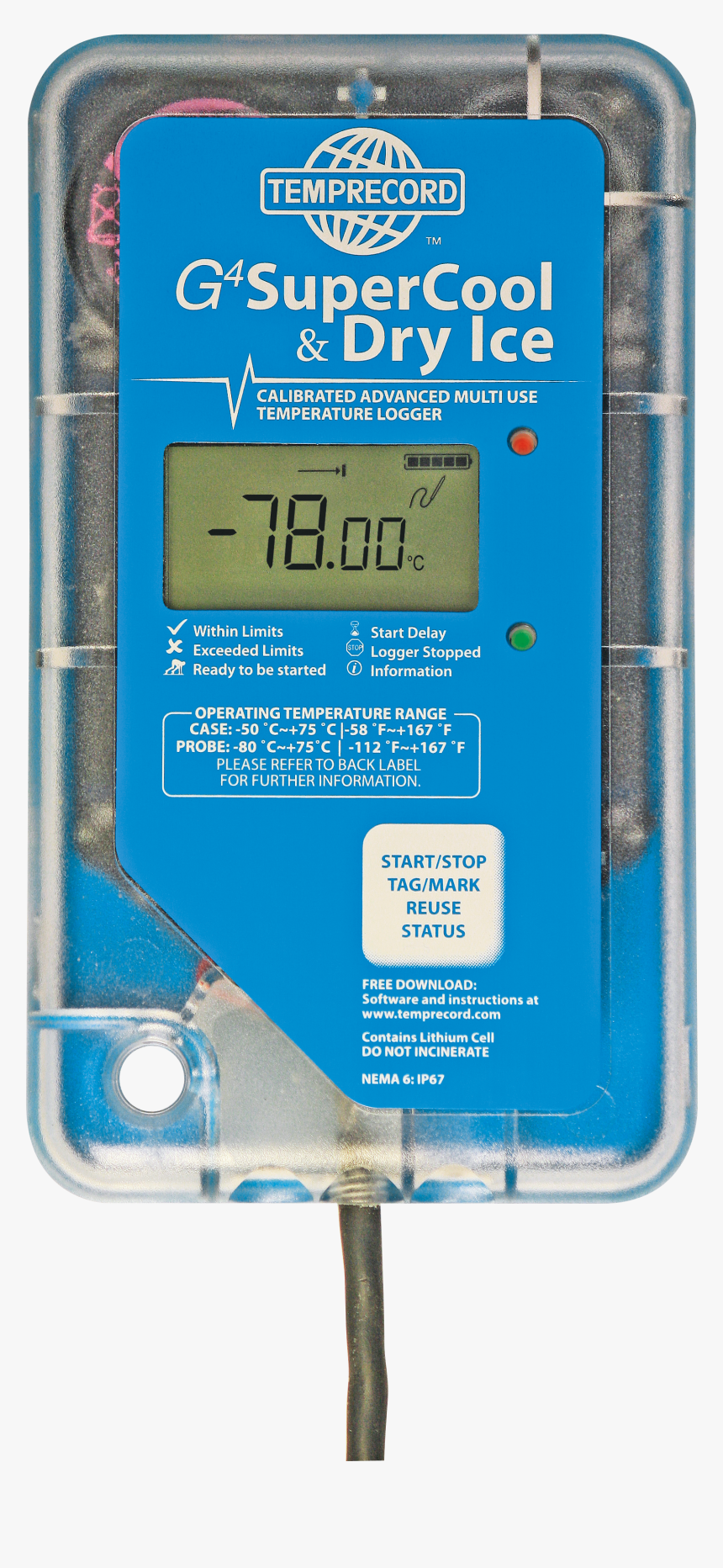 G4 Supercool Dry Ice Data Logger - Electronics, HD Png Download, Free Download
