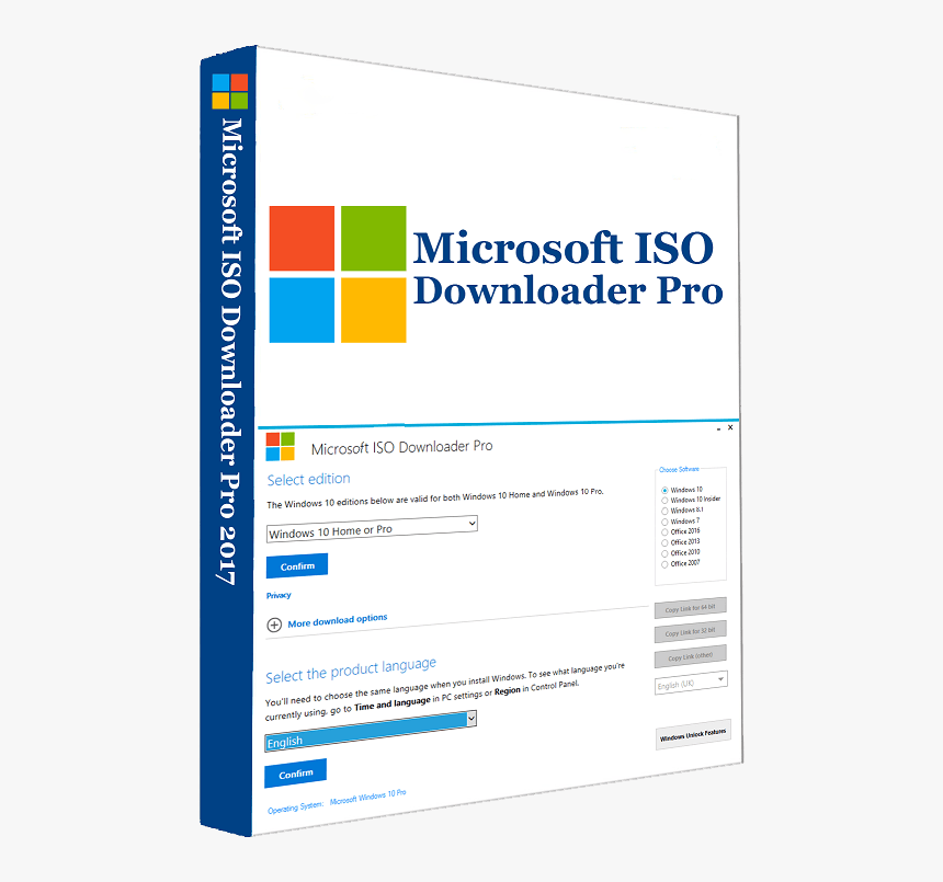 Windows Iso Downloader - Microsoft Iso Downloader Premium 2019, HD Png Download, Free Download