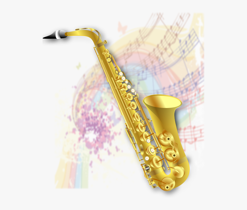 Transparent Saxophone Vector Png - Clipart Transparent Background Saxophone, Png Download, Free Download