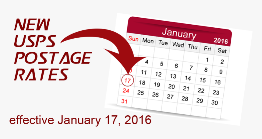 2016-postagerates - 2011 Calendar, HD Png Download, Free Download