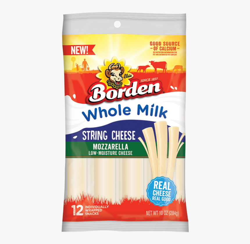 Whole Milk Mozzarella String Cheese, HD Png Download, Free Download