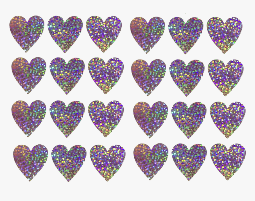 Glitter Heart Png -stickers Png Heart Lovecore - Heart, Transparent Png, Free Download