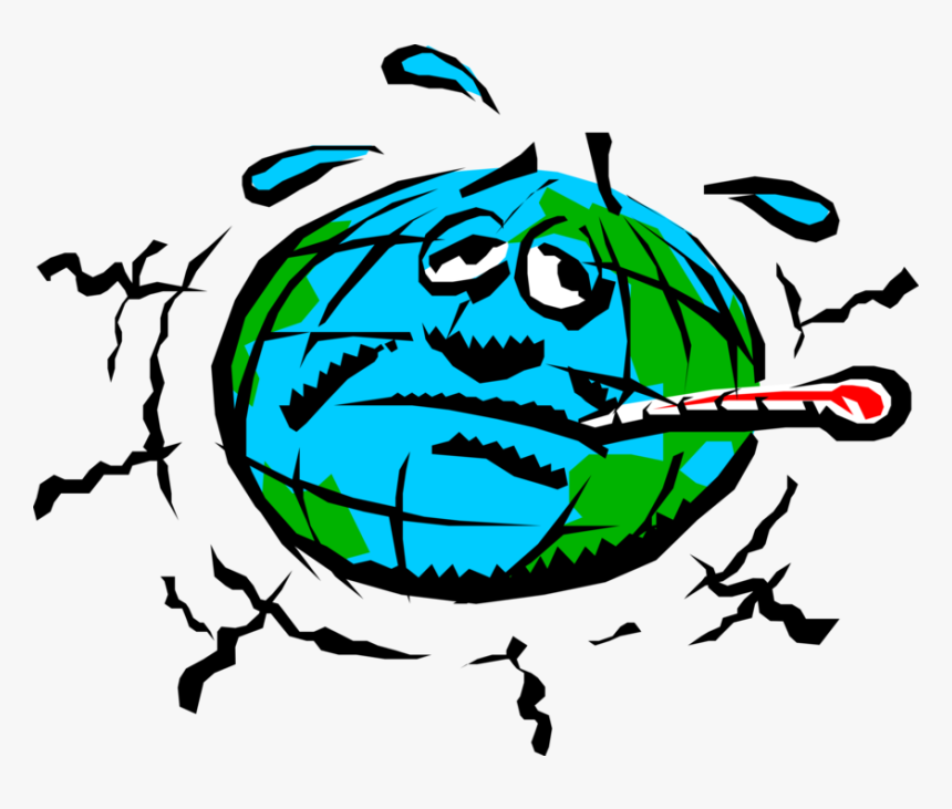 Vector Illustration Of Anthropomorphic Mother Earth - Project Based Learning Ideas Global Warming, HD Png Download, Free Download