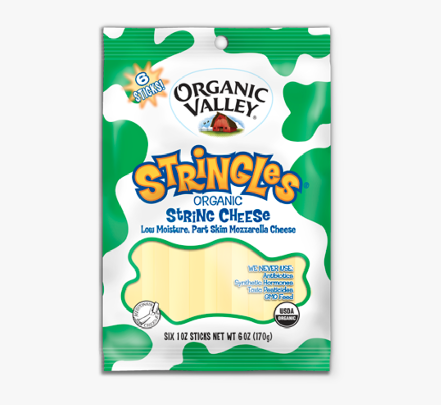 Chs 6oz Dy Mozz Strng Pdp - Organic Valley Cheese Stringles Organic, HD Png Download, Free Download