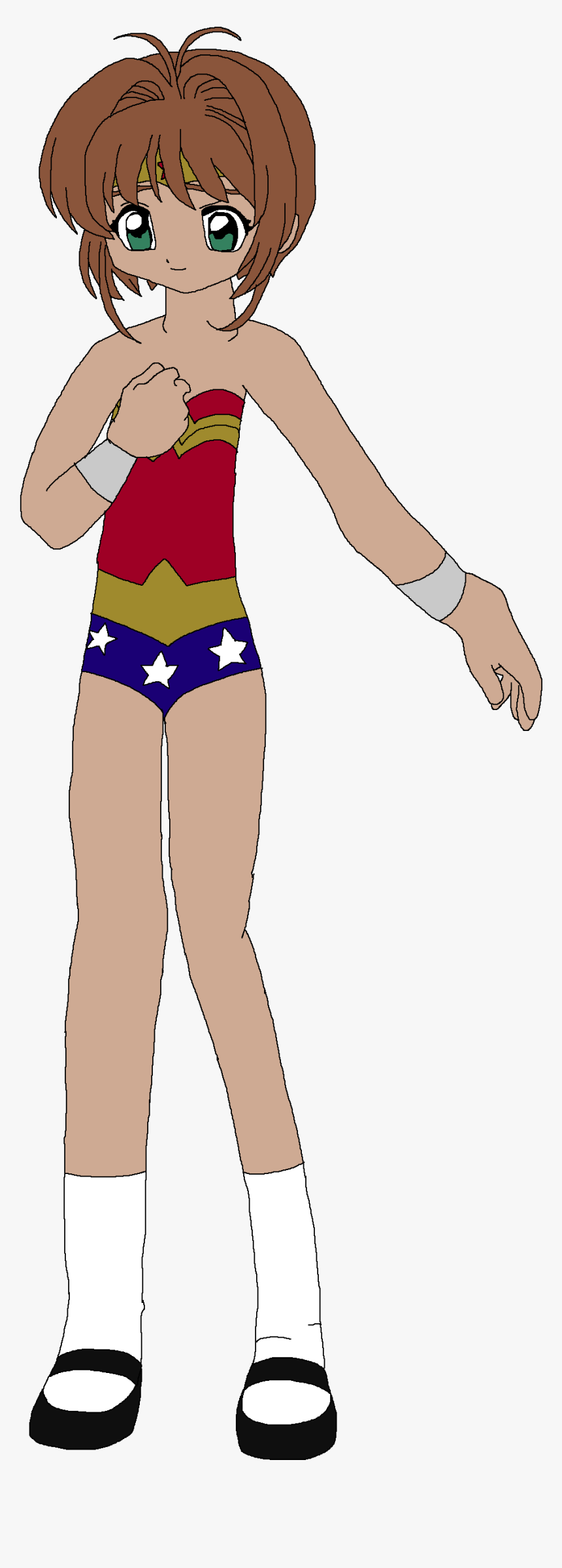 Sakura Kinomoto As Wonder Woman - Sakura Kinomoto Ariel, HD Png Download, Free Download