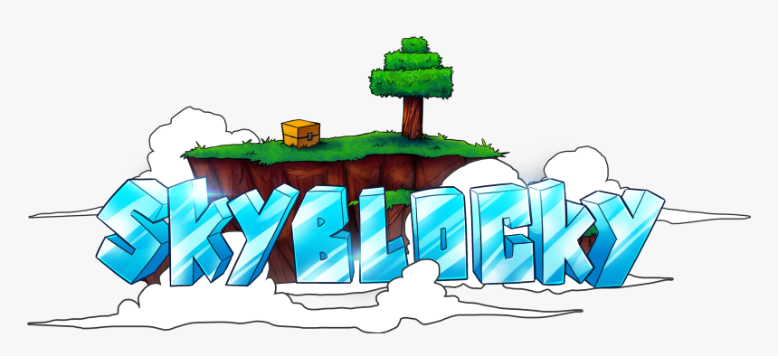 Transparent Skyblock Png - Minecraft Skyblock Logo Transparent, Png Download, Free Download