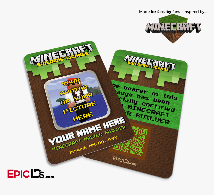 Minecraft Inspired "personalized - Paper Product, HD Png Download, Free Download