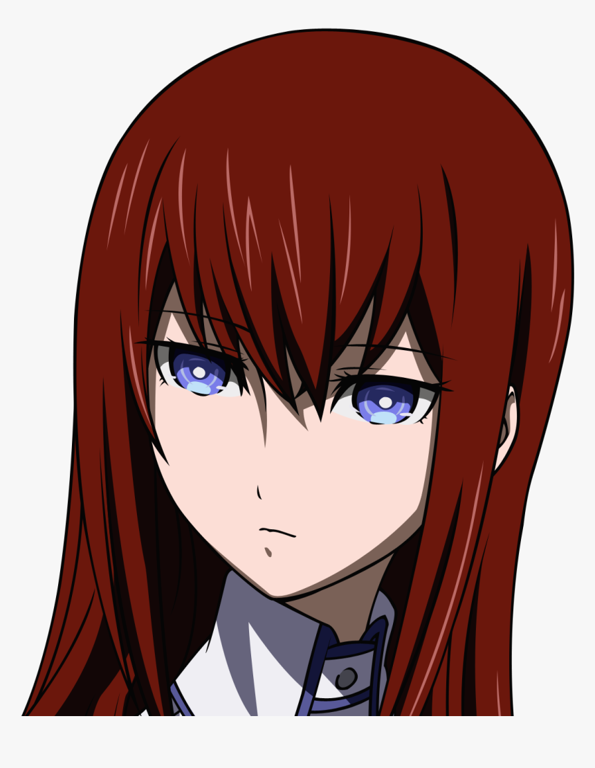 Transparent Makise Kurisu Png - Anime Red Haired Girl, Png Download, Free Download