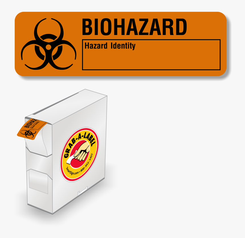 Biohazard Hazard Identity Label - Box, HD Png Download, Free Download