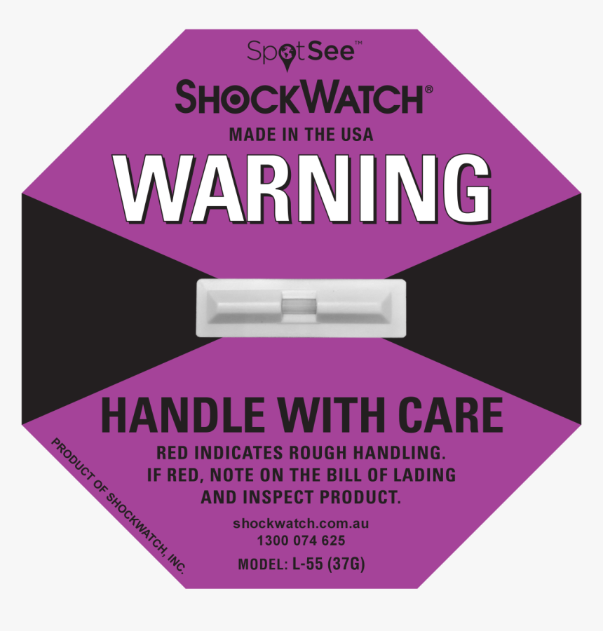 Shockwatch Label L-55 37g - Shockwatch Label, HD Png Download, Free Download