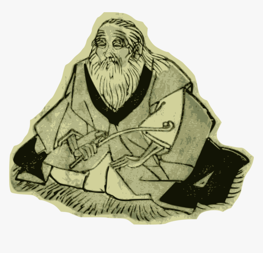 Art,sitting,prophet - Wise Old Man Clip Art, HD Png Download, Free Download