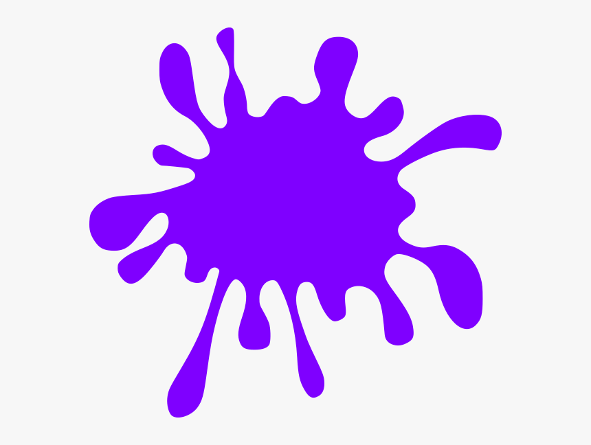 Purple Color Splash Clipart, HD Png Download, Free Download