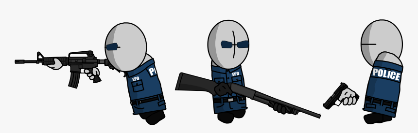 4810081 152887635573 Polizei - Madness Combat Police Sprite, HD Png Download, Free Download