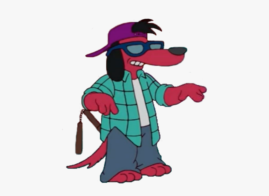 Simpsons Dog Itchy Scratchy, HD Png Download, Free Download