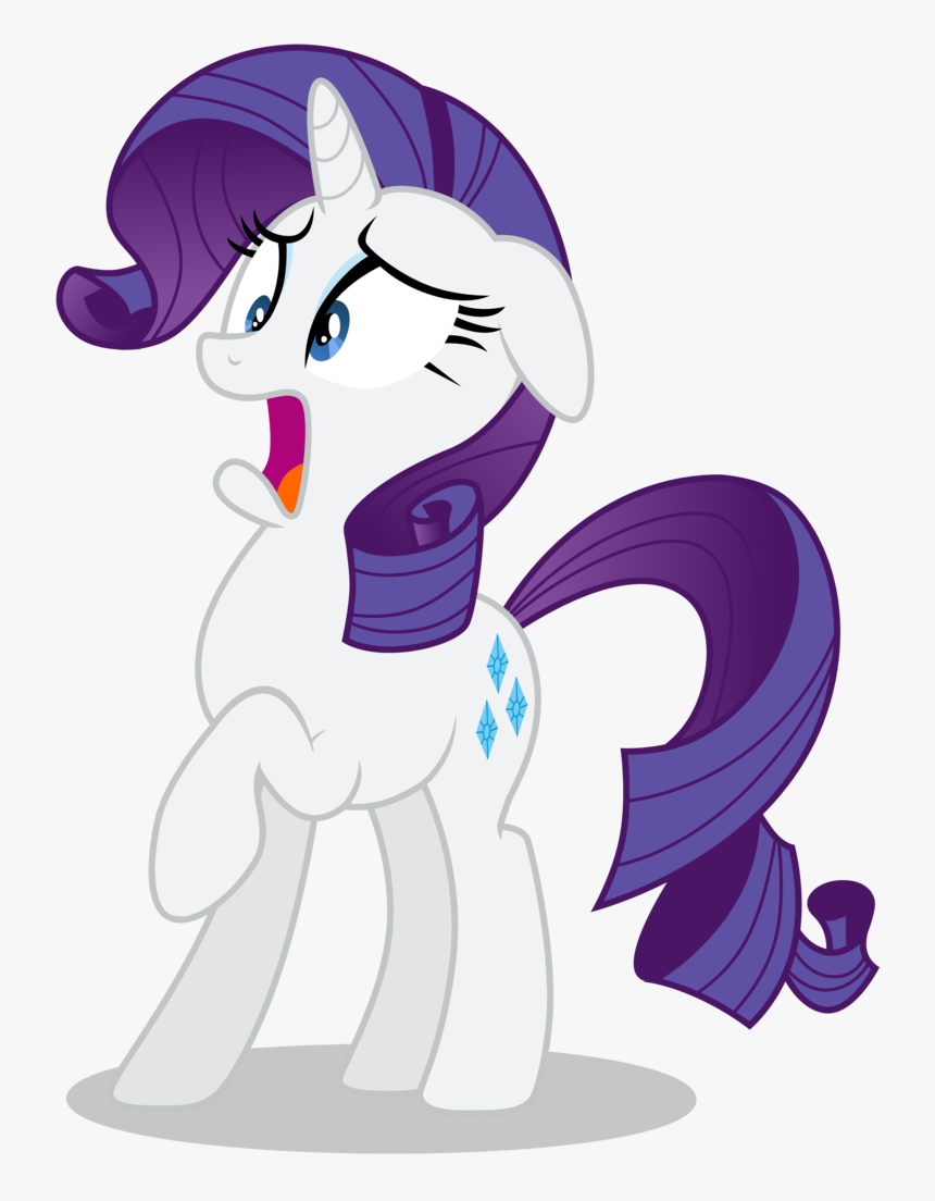 Ears Clipart Unicorn - My Little Pony Rarity Scared, HD Png Download, Free Download