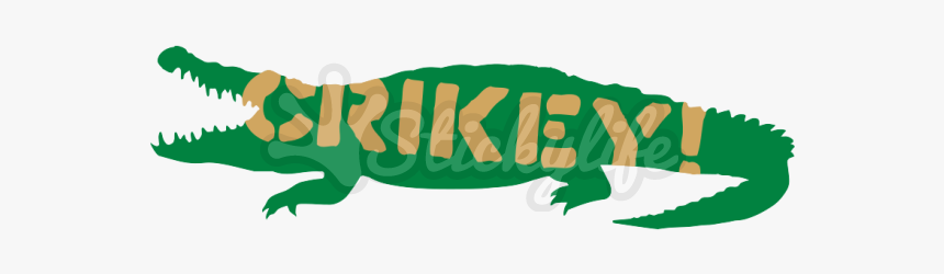 Crikey Steve Irwin Crocodile Decal - Saltwater Crocodile, HD Png Download, Free Download