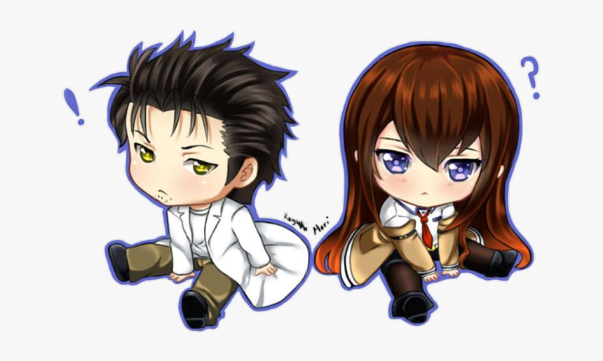 Kurisu Freetoedit - Steins Gate Kurisu And Okabe Chibi, HD Png Download, Free Download