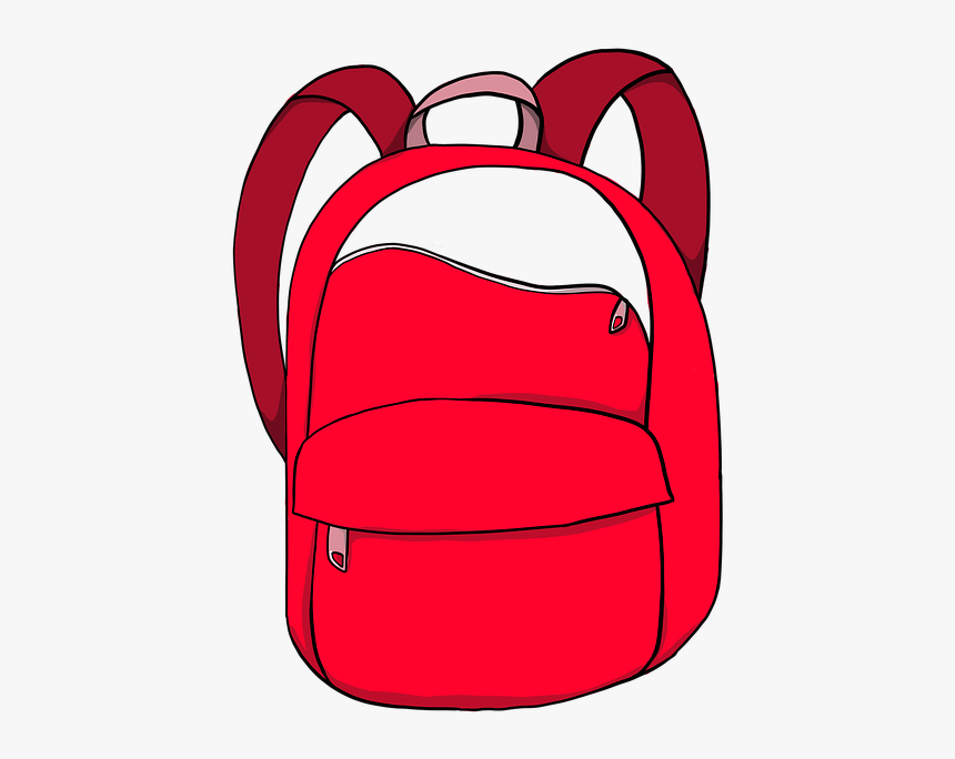 School Bag, Schoolbag, Backpack, Rucksack, Red Bag, HD Png Download, Free Download