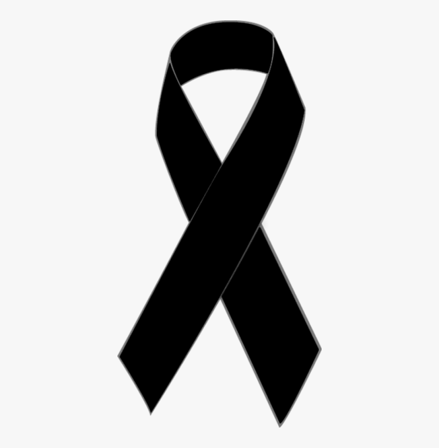 Awareness Ribbon Black Ribbon Clip Art Cancer - Cancer Ribbon Clipart Black And White, HD Png Download, Free Download