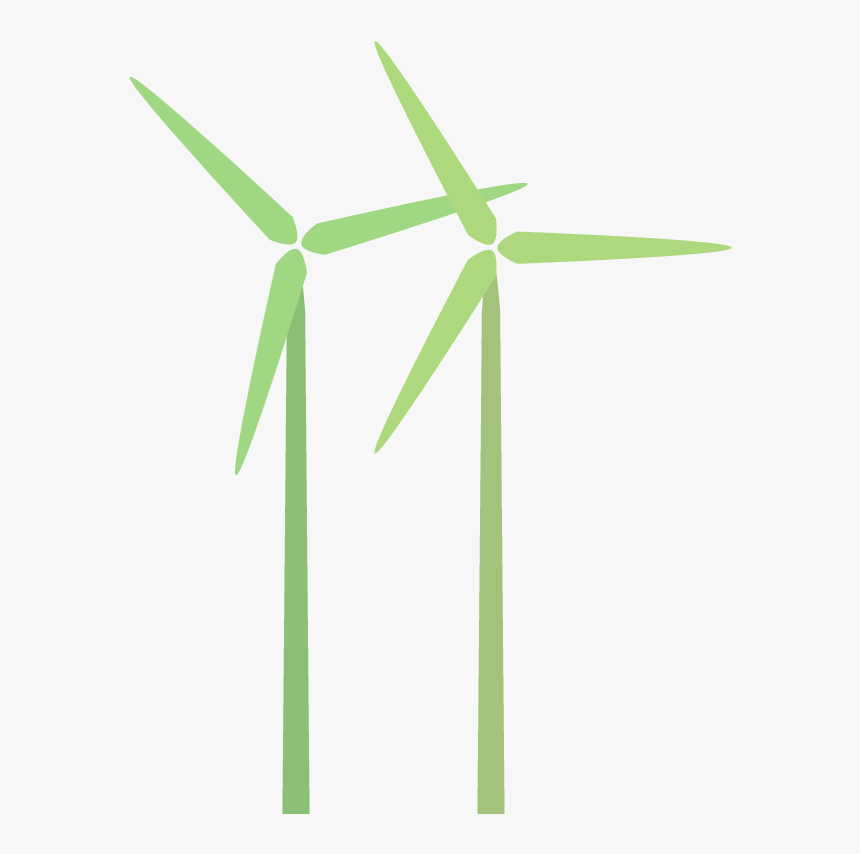 Wind-farm - Green Windmill Png, Transparent Png, Free Download