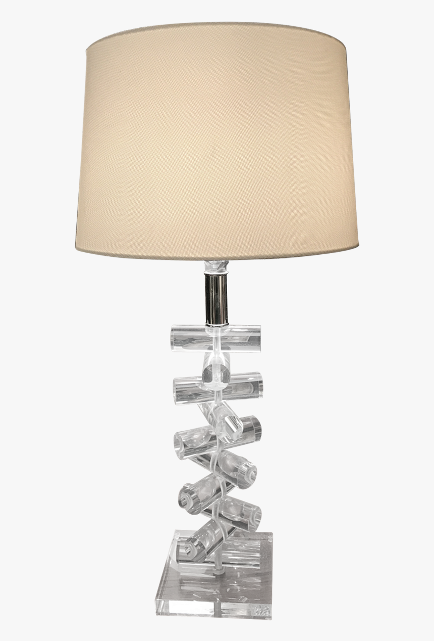 Viyet Lucite Stacked Lamp - Lampshade, HD Png Download, Free Download