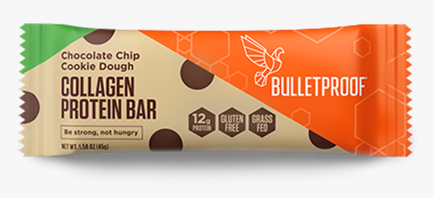 Collagen Protein Bar In Chocolate Chip Cookie Dough - Bulletproof Protein Bars, HD Png Download, Free Download