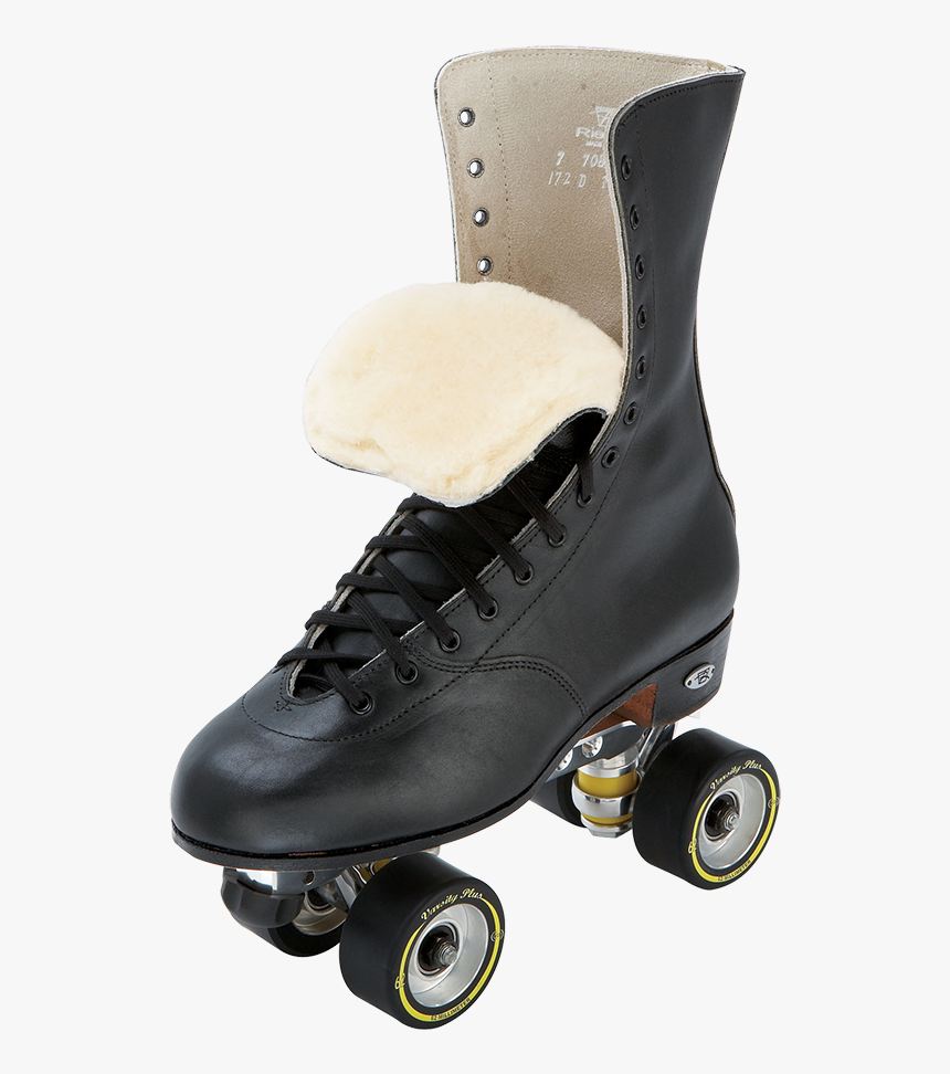 Roller Skates - Black Leather Roller Skates, HD Png Download, Free Download