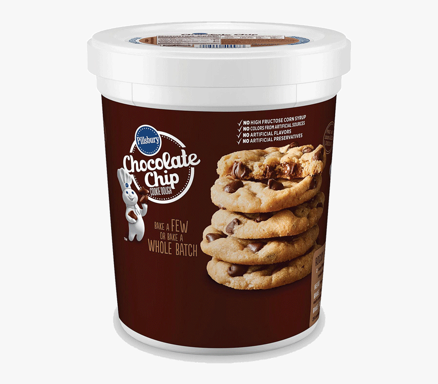 Pillsbury Chocolate Chip Cookie Dough Tub, HD Png Download, Free Download