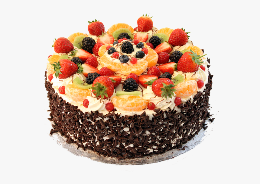Fruit Fiesta Cake Decorating Ideas - Fresh Mix Fruit Cake, HD Png Download, Free Download