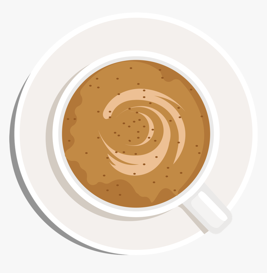 , Coffee In The Cup - Top View Coffee Png, Transparent Png, Free Download