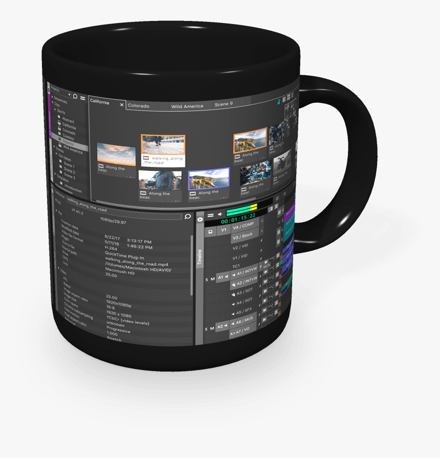 Avid Media Composer Mug, HD Png Download, Free Download