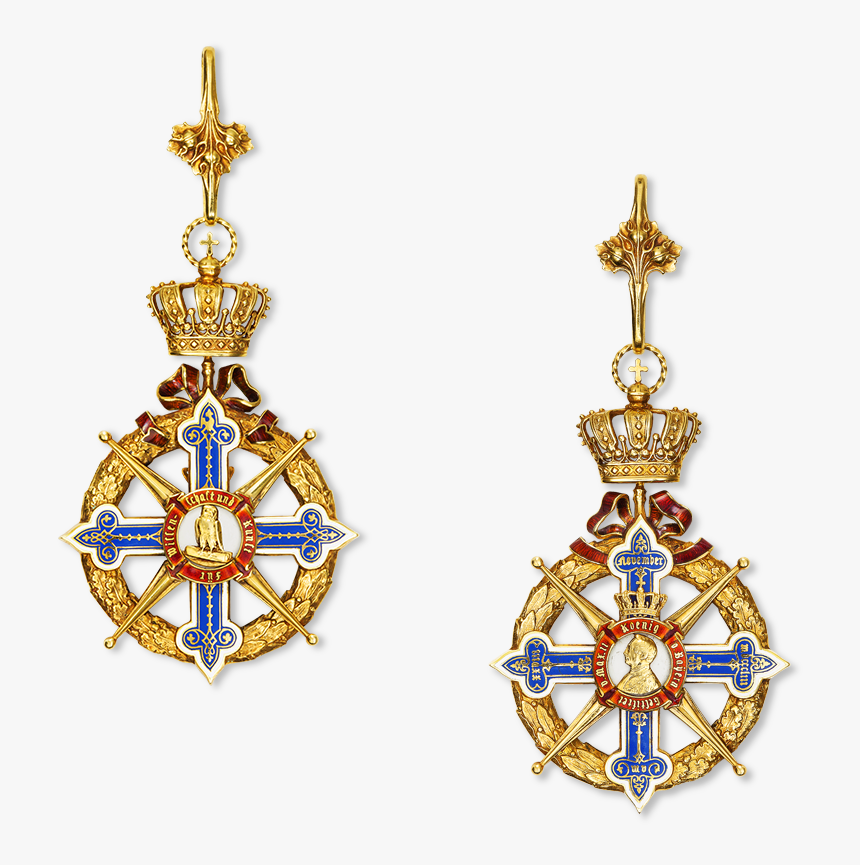 Bavarian Maximilians Medal Designed By Hemmerle Back - Earrings, HD Png Download, Free Download