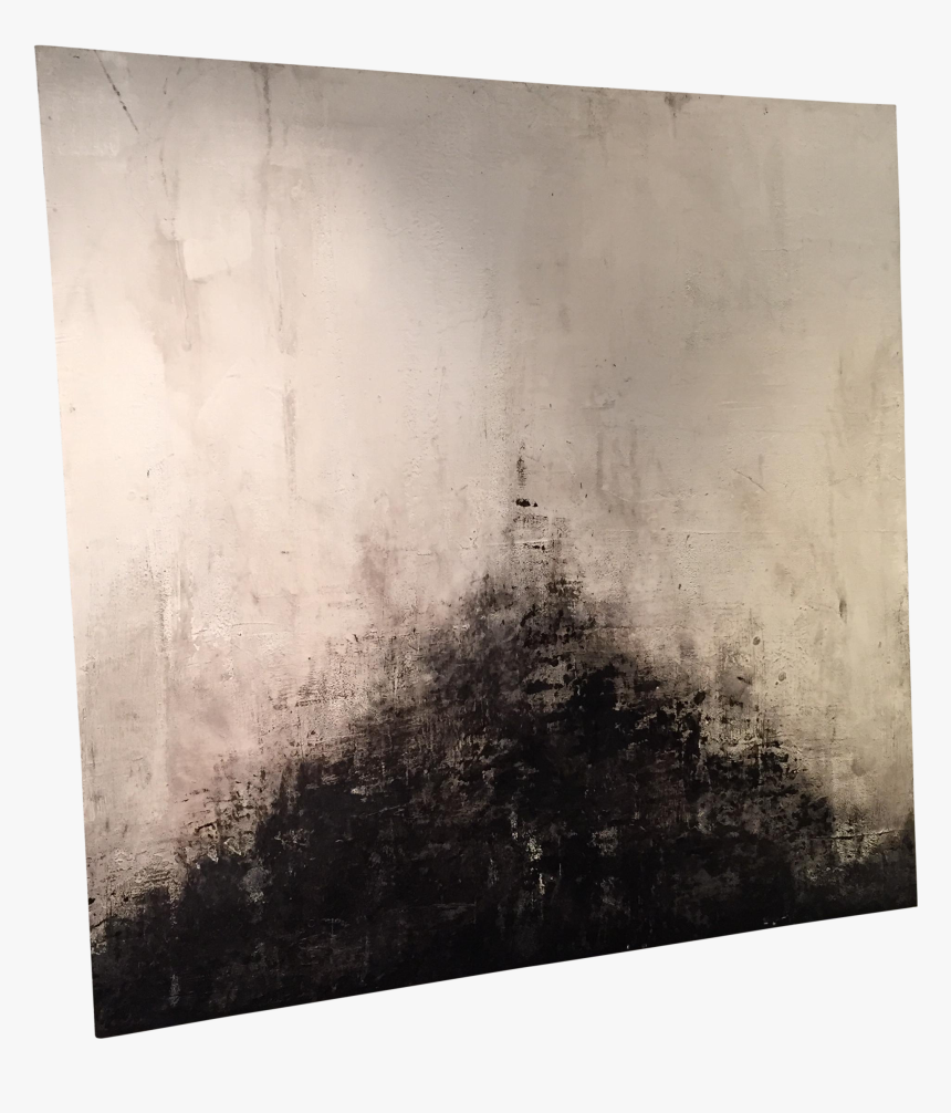 Black And White Abstract Painting On Wood On Chairish - Visual Arts, HD Png Download, Free Download