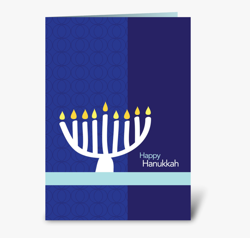 Hanukkah Menorah Greeting Card - Greeting Card, HD Png Download, Free Download