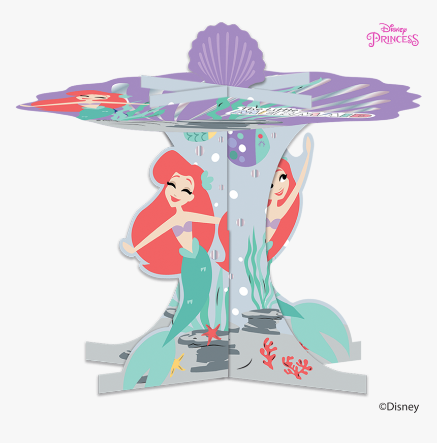 Disney Princess Ariel Under The Sea Party Cupcake Stand" - Sirenetta Party, HD Png Download, Free Download