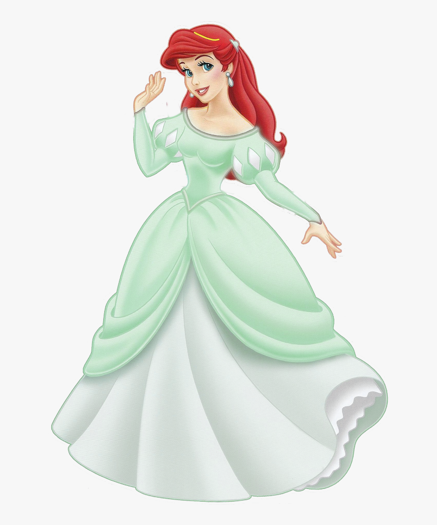 Ariel Gown Lineup Teal - Ariel Green Dress Disney, HD Png Download, Free Download