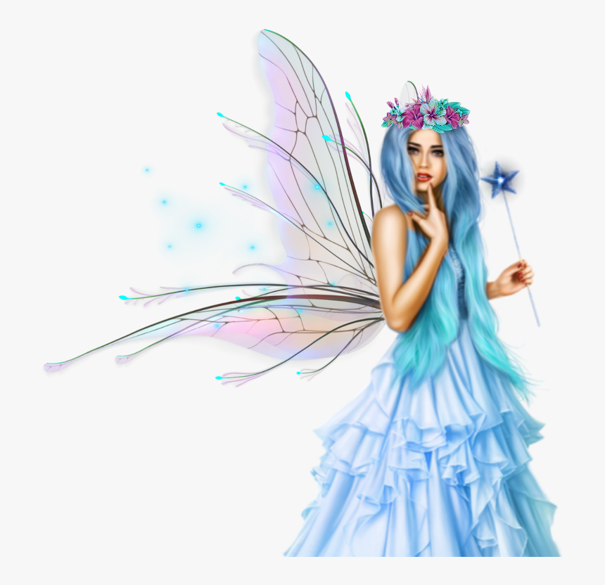 #beautiful #blue #fairy #light I"m Excited To See Your - Blue Fairy Png, Transparent Png, Free Download