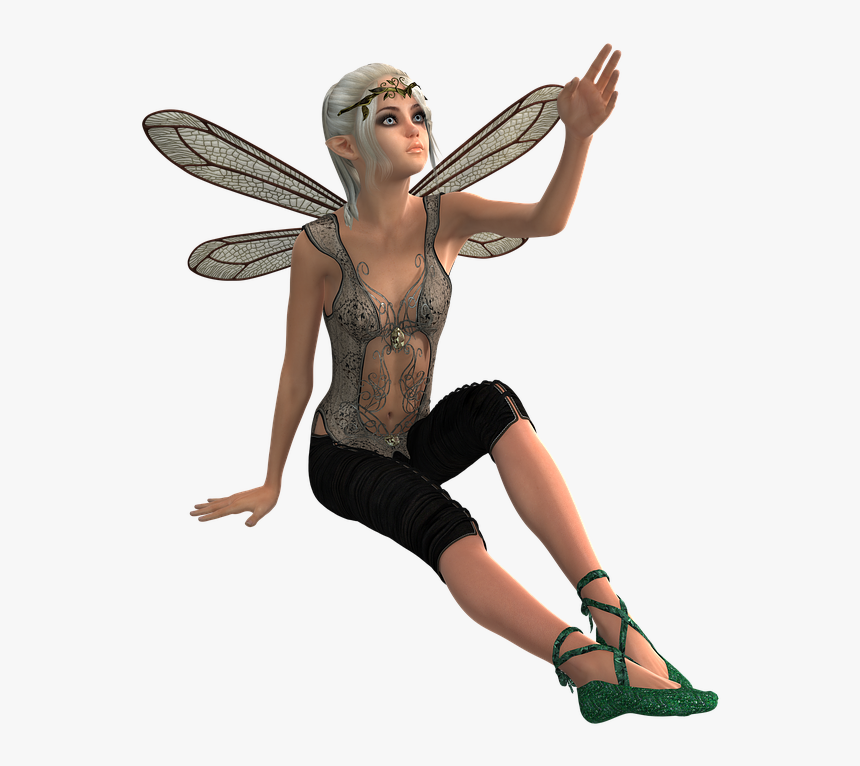 Fee, Elf, Wing, Fairy, Fae, Woman, Beauty, Fantasy - Transparent Png Fairy Woman, Png Download, Free Download