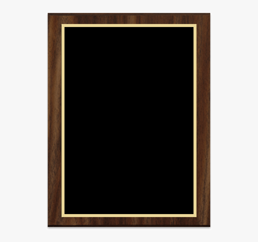 Blank Simulated Walnut Plaque - Picture Frame, HD Png Download, Free Download