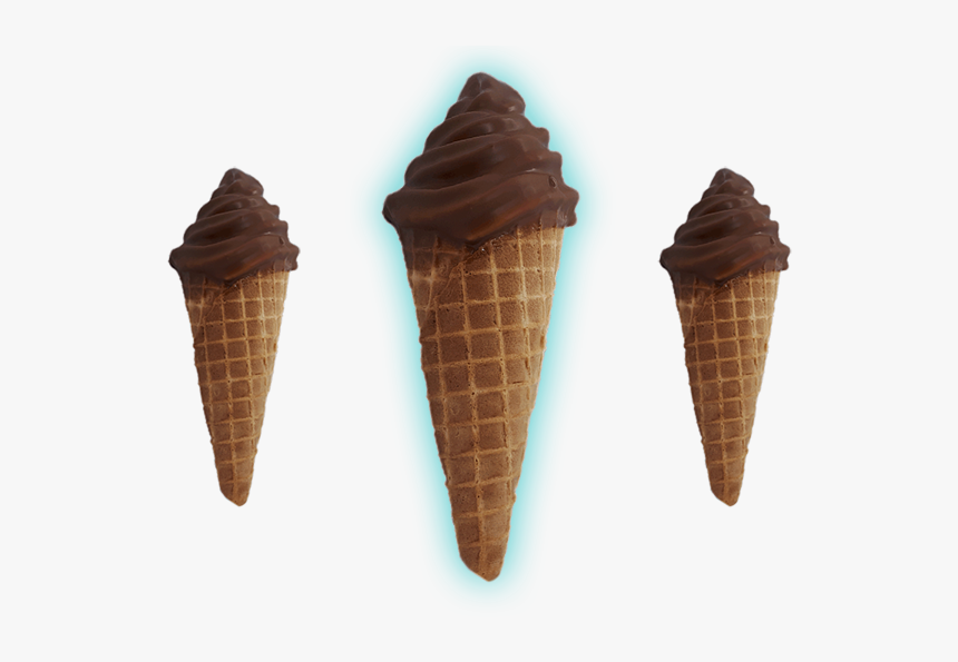 Soft Serve Ice Cream In Cone - Ice Cream Cone, HD Png Download, Free Download