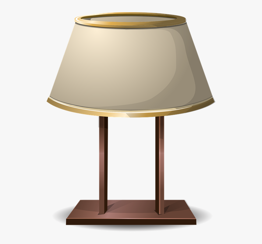 Lamp, Desk Lamp, Lampshade, Shade, Light, Lighting - Abajür Çizim Png, Transparent Png, Free Download