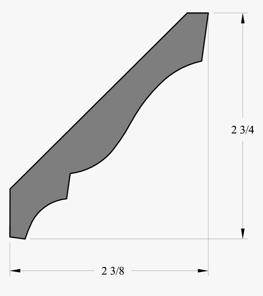 Transparent Crown Molding Png - Lwm 49 Moulding Dimensions, Png Download, Free Download