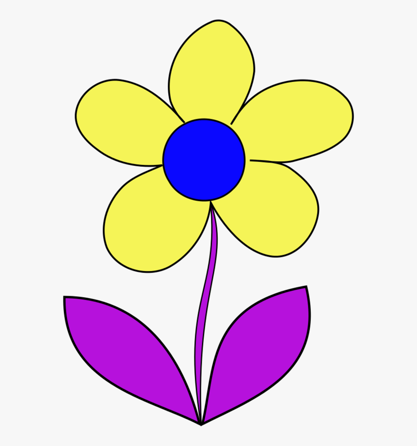 Transparent Simple Flower Png - Flower With 5 Petals Clipart, Png Download, Free Download