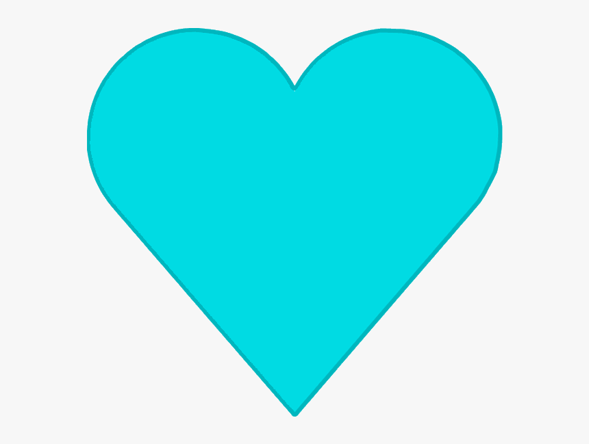 Blue - Heart - Clipart - Teal Heart - Png Download - Teal Heart Clipart, Transparent Png, Free Download