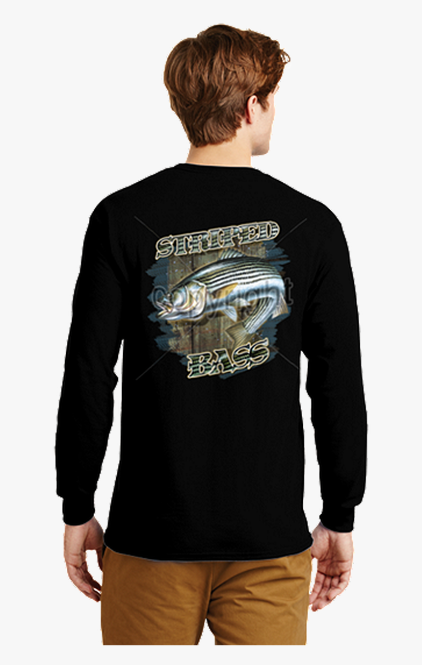 Striped Bass Fishing Long Sleeve T-shirt - Stop The Bleed Shirt, HD Png Download, Free Download