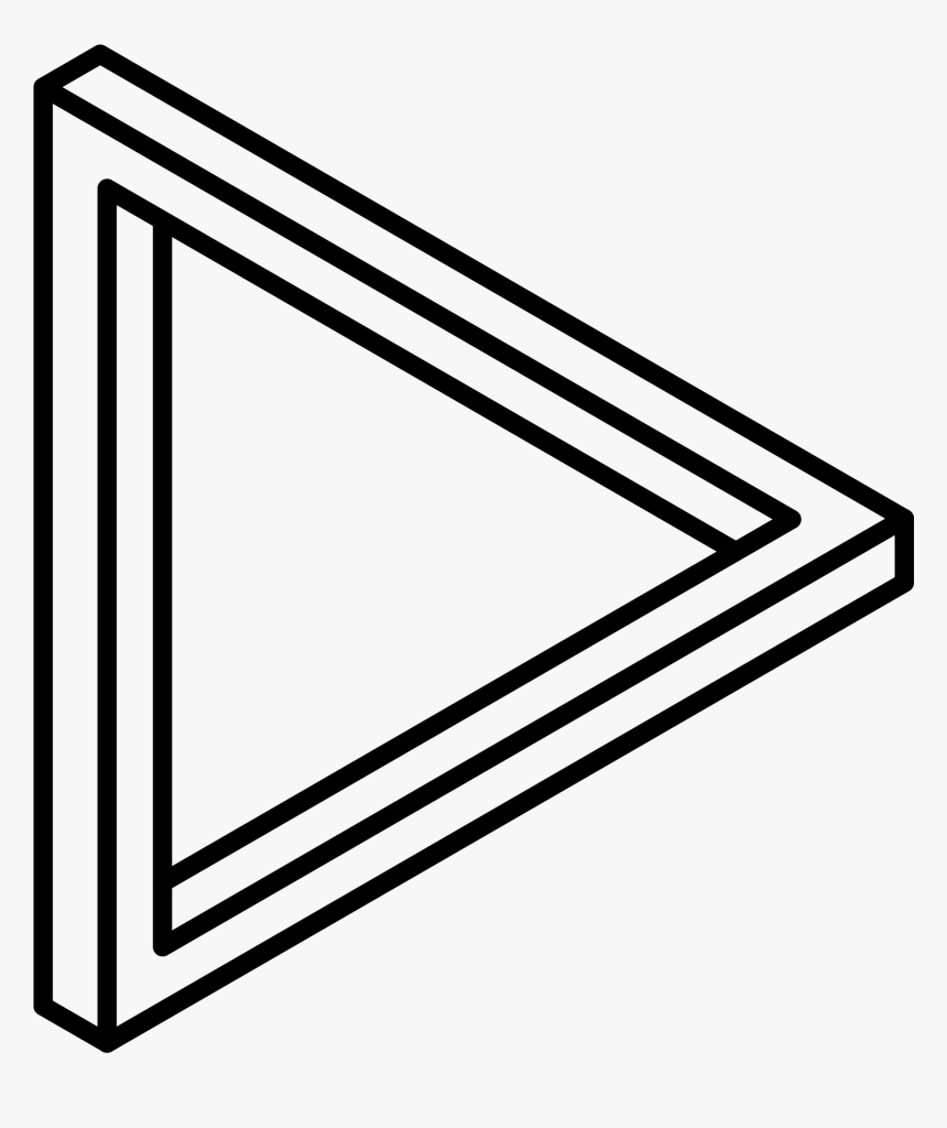 Transparent Penrose Triangle Png - Line Art, Png Download, Free Download