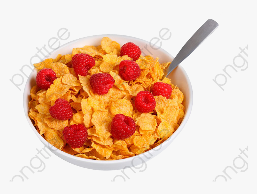 Flake Clipart Milk - Bowl Of Cereal Png, Transparent Png, Free Download