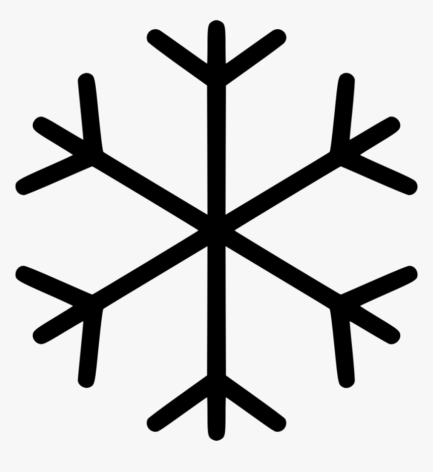 Flake Frost - Simple Snowflake Silhouette, HD Png Download, Free Download